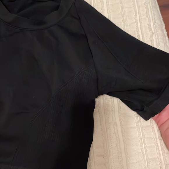 ALALA seamless barre crop tee black size medium - Picture 3 of 7